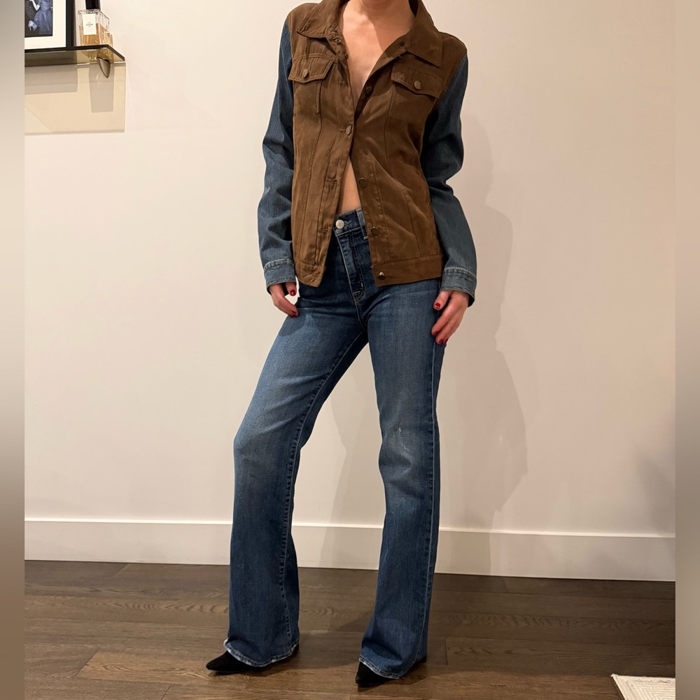 Vintage Jean/velvet mix jacket